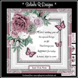 Floral Rose11 Mini Card Kit