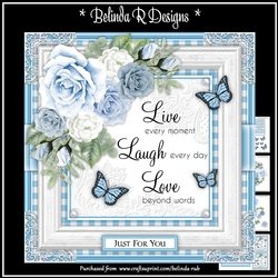 Floral Rose12 Mini Card Kit