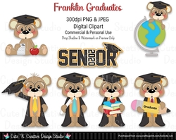 Franklin Graduates Digital Clip Art Set