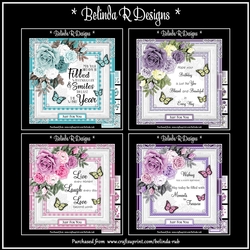 Floral Rose Bumper Card Kit4