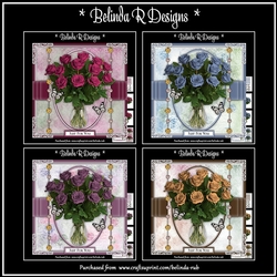 Delicate Roses Bumper Card Kit1