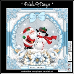 Xmas Floral Globes1 Mini Card Kit