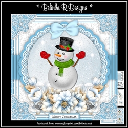 Xmas Floral Globes2 Mini Card Kit