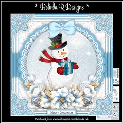 Xmas Floral Globes8 Mini Card Kit