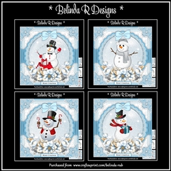 Xmas Floral Globes Bumper Card Kit2