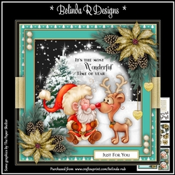 Holly Jolly Santa2 Mini Card Kit