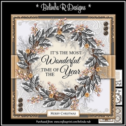 Christmas Wreaths2 Mini Card Kit