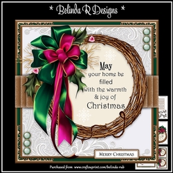 Christmas Wreaths4 Mini Card Kit