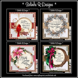 Christmas Wreaths Bumper Card Kit