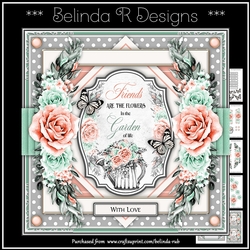 Floral Happiness4 Mini Card Kit