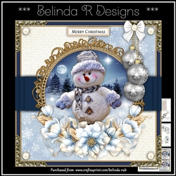 Blue Christmas2 Mini Card Kit