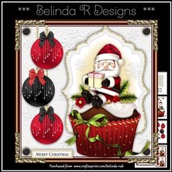 Christmas Cupcake1 Mini Card Kit