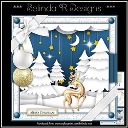 Christmas Scene4 Mini Card Kit