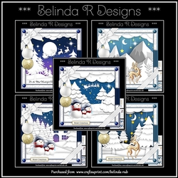 Christmas Scene Bumper Card Kit