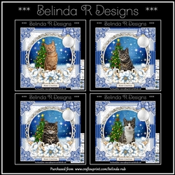 Christmas Cats Bumper Card Kit