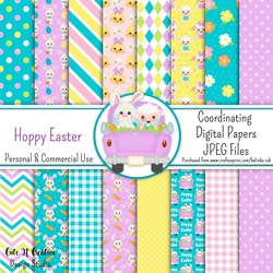 Hoppy Easter Coordinating Digital Paper Pack