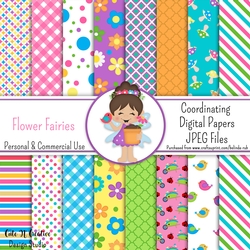 Flower Fairies Coordinating Digital Paper Pack
