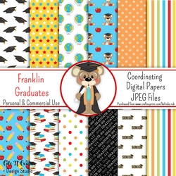 Franklin Graduates Coordinating Digital Paper Pack