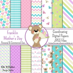 Franklin Mothers Day Coordinating Digital Paper Pack