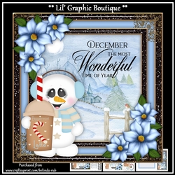 Christmas Snowman Card Mini Kit