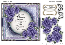Sparkly Christmas Quick Card
