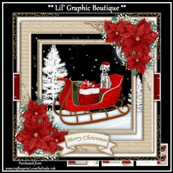Christmas Sleigh1 Mini Card Kit