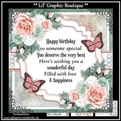 Birthday Floral4 Mini Card Kit