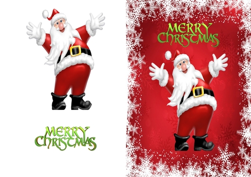 Santa Christmas Card/Birthday