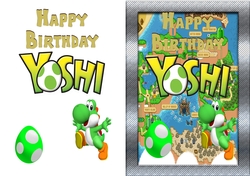 Yoshi Birthday Card