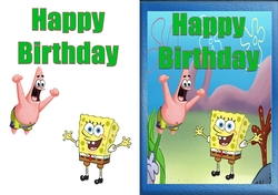 Spongebob Birthday Card