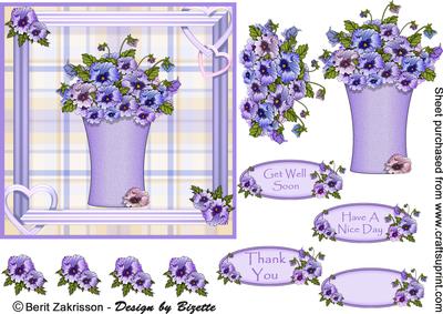 Blue Pansies
