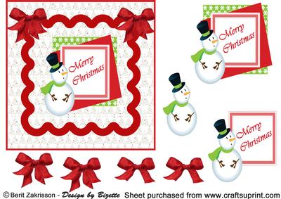 Snowman in Red