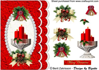 Christmas Candles, Red