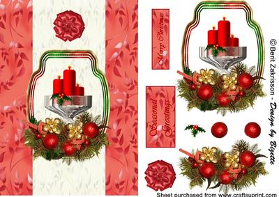 Christmas Candles Red 2