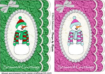Snowmen Card Fronts