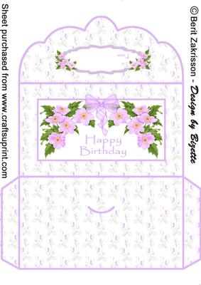 Lilac Flower Birthday Moneywallet