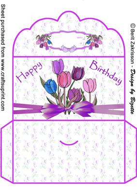 Purple Tulips Moneywallet