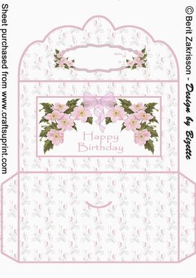 Light Plum Flower Money Wallet