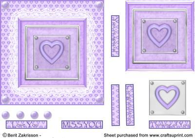 Lilac Heart in a Frame