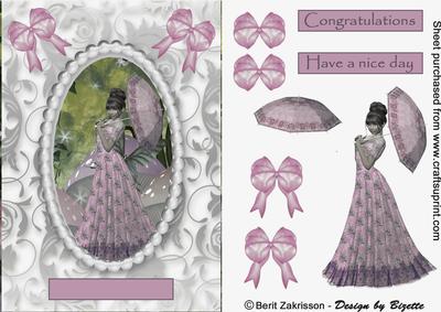 Plum Lady in Magic Forrest