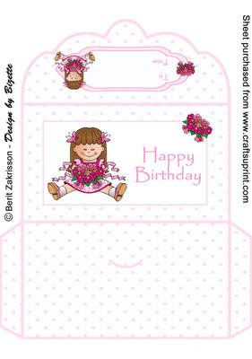 Birthday Girl Pink Moneywallet
