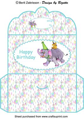 Birthday Elephant Boy Moneywallet