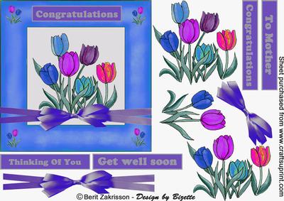 Tulips for Spring Blue