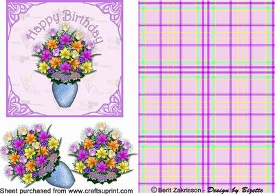 Birthday Flowers in a Vase