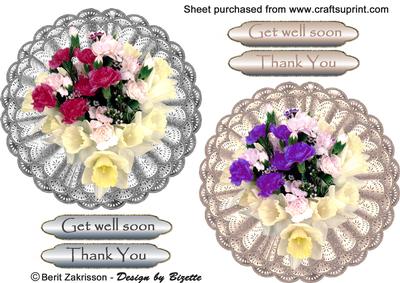 Tripple Frilled Round Toppers