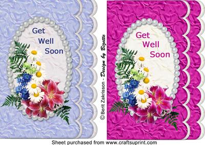 Scalloped Toppers Get Well Soon