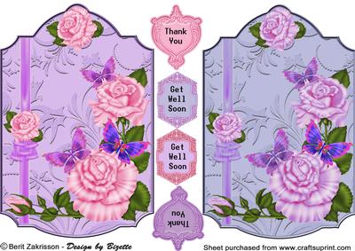 Roses & Sentiments Toppers
