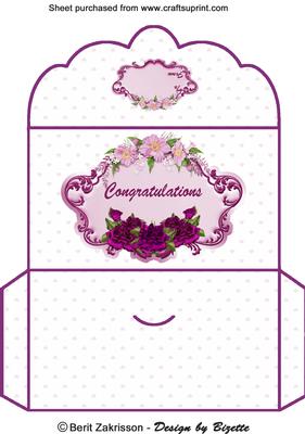 Purple Roses Moneywallet