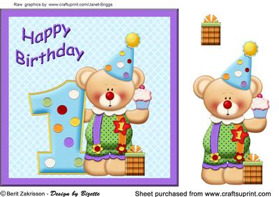 Birthday Bear 1
