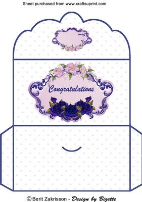 Blue Roses Moneywallet